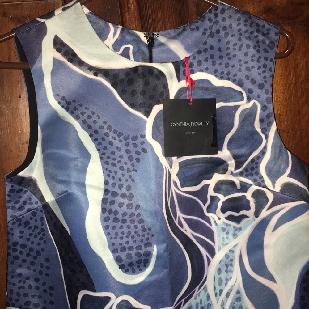 Cynthia Rowley blue shift dress NWT size 8
